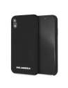 Karl Lagerfeld KLHCI61SLBKS iPhone Xr Hardcase schwarz/schwarz Silikon