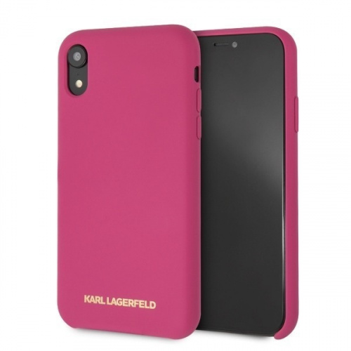 Hurtownia Karl Lagerfeld - 3700740435601 - KLD030FKS - Karl Lagerfeld KLHCI61SLROG iPhone Xr hardcase różowy/fushia Silicone - B2B homescreen