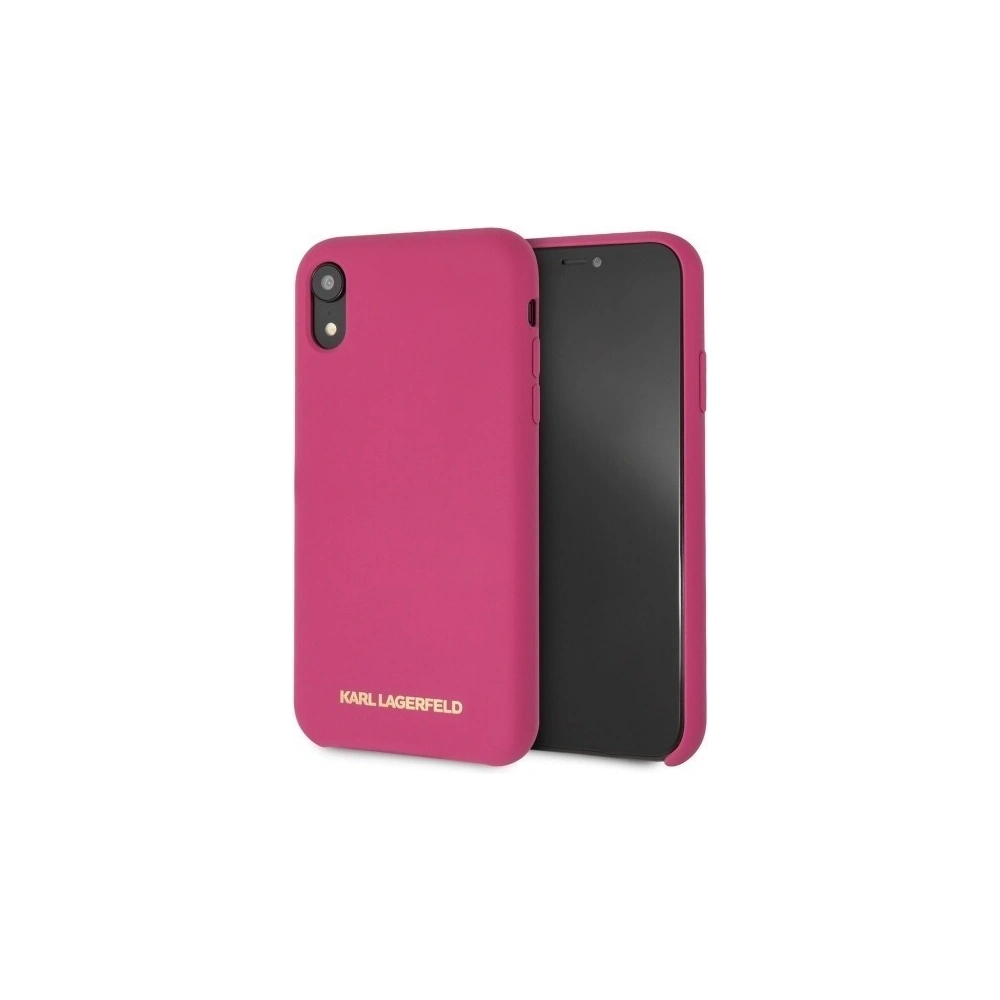 Wholesale Karl Lagerfeld KLHCI61SLROG iPhone Xr hardcase fushia Silicone - KLD030FKS - {ean13} - Hurt