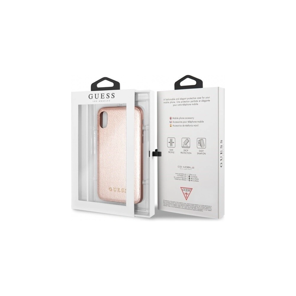 Hurtownia GSM - Guess Apple Case GUHCI65IGLRG iPhone XS Max Roségold/Roségold Hartschalenetui Iridescent - GUE091RS - {ean13} - Hurt