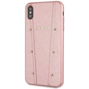 Hurtownia GSM - Etui Guess GUHCI65KAILRG Apple iPhone XS Max rosa-gold/hard case Kaia Saffiano - GUE092RS - {ean13} - Hurt