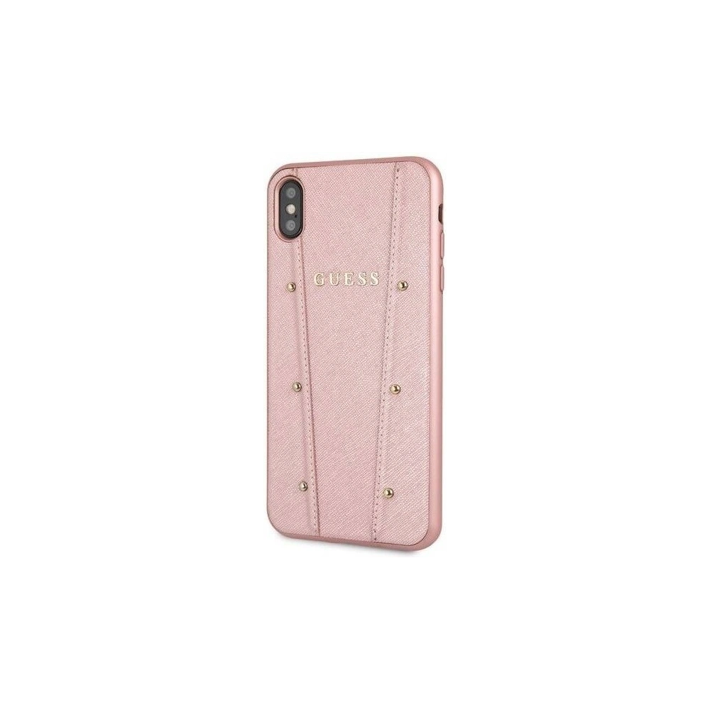 Hurtownia GSM - Etui Guess GUHCI65KAILRG Apple iPhone XS Max różowo-złoty/rose gold hard case Kaia Saffiano - GUE092RS - {ean13} - Hurt