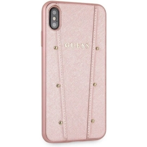 Hurtownia GSM - Etui Guess GUHCI65KAILRG Apple iPhone XS Max rosa-gold/hard case Kaia Saffiano - GUE092RS - {ean13} - Hurt