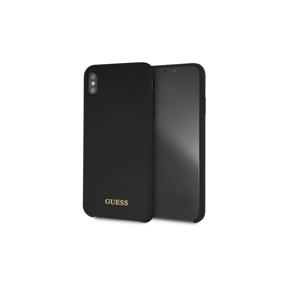 Etui Guess GUHCI65LSGLBK Apple iPhone XS Max schwarz/czarny Hartschale Silikon