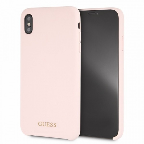 Guess Distributor - 3700740437315 - GUE094PNK - Guess GUHCI65LSGLLP iPhone Xs Max light pink hard case Silicone - B2B homescreen