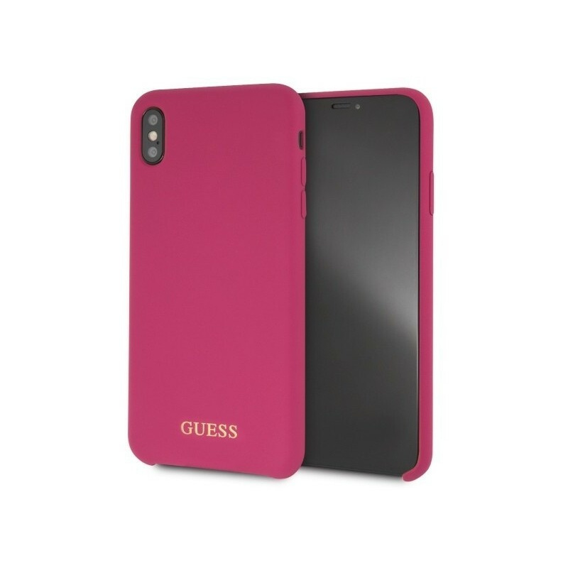 Guess Distributor - 3700740437339 - GUE095PNK - Guess GUHCI65LSGLPI iPhone Xs Max pink hard case Silicone - B2B homescreen
