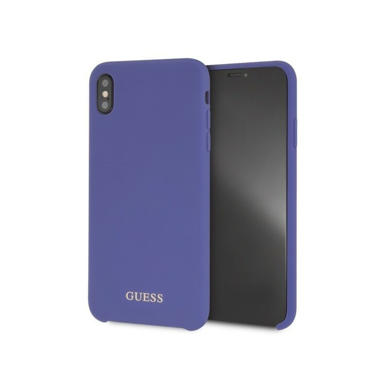 Guess Distributor - 3700740437377 - GUE097PRP - Guess GUHCI65LSGLUV iPhone Xs Max purple hard case Silicone - B2B homescreen