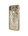 Hurtownia GSM - Guess Apple Case GUHCI65PEOLGGO iPhone XS Max gold/gold hartes Case 4G Peony Liquid Glitter - GUE098GLD - {ean13} - Hurt