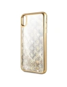 Hurtownia GSM - Etui Guess GUHCI65PEOLGGO Apple iPhone XS Max złoty/gold hard case 4G Peony Liquid Glitter - GUE098GLD - {ean13} - Hurt