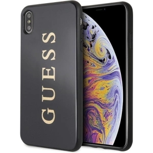 Hurtownia GSM - Etui Guess GUHCI65TGGGBK Apple iPhone XS Max schwarz/schwarz Hartschale Classic Double Layer Glitter - GUE099BLK - {ean13} - Hurt
