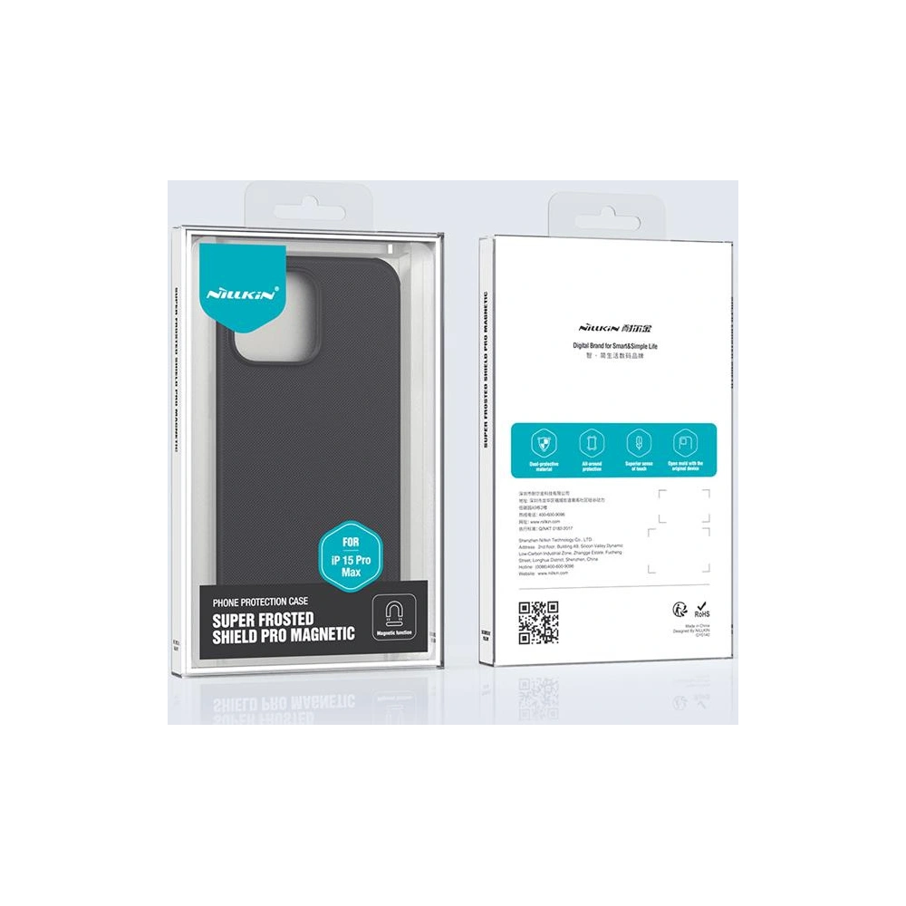 Hurtownia GSM - Case Nillkin Super Shield Pro Magnetic Apple iPhone 15 Pro Max schwarz - NLK1392 - {ean13} - Hurt