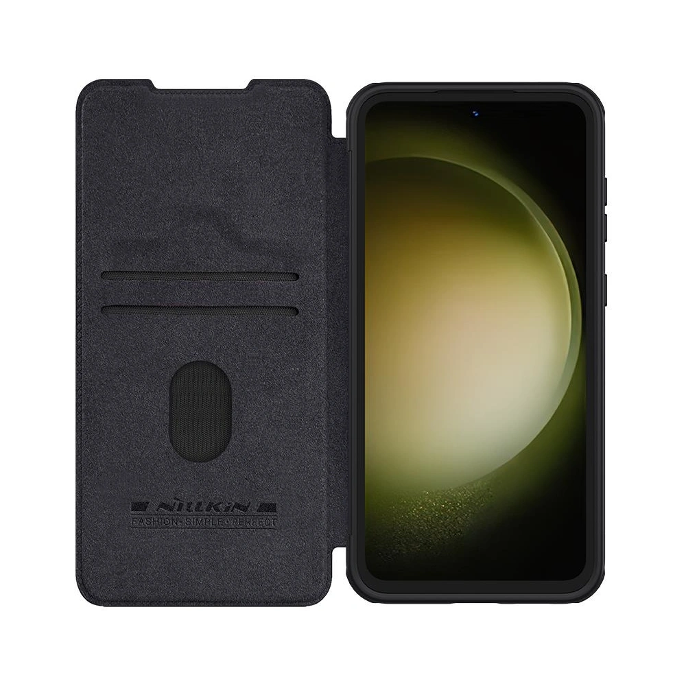 Hurtownia GSM - Etui Nillkin Qin Pro Leather Case Samsung Galaxy S23 FE czarne - NLK1393 - {ean13} - Hurt