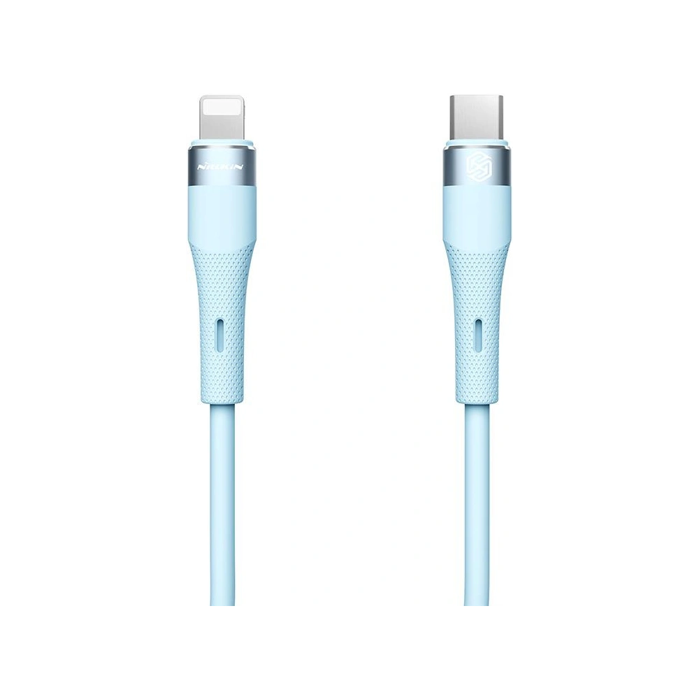 Hurtownia GSM - Kabel Nillkin Data Cable Flowspeed Silicon USB-C / Lightning PD 27W modrý - NLK1396 - {ean13} - Hurt