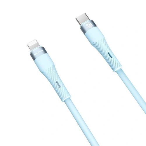 Kabel Nillkin Data Cable Flowspeed Silicon USB-C / Lightning PD 27W niebieski
