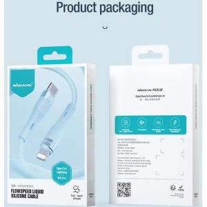 Kabel Nillkin Datenkabel Flowspeed Silikon USB-C / Lightning PD 27W blau