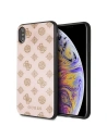 Etui Guess GUHCI65TGGPLP Apple iPhone XS Max hellrosa/hard case Peony G Doppelschicht Glitzer