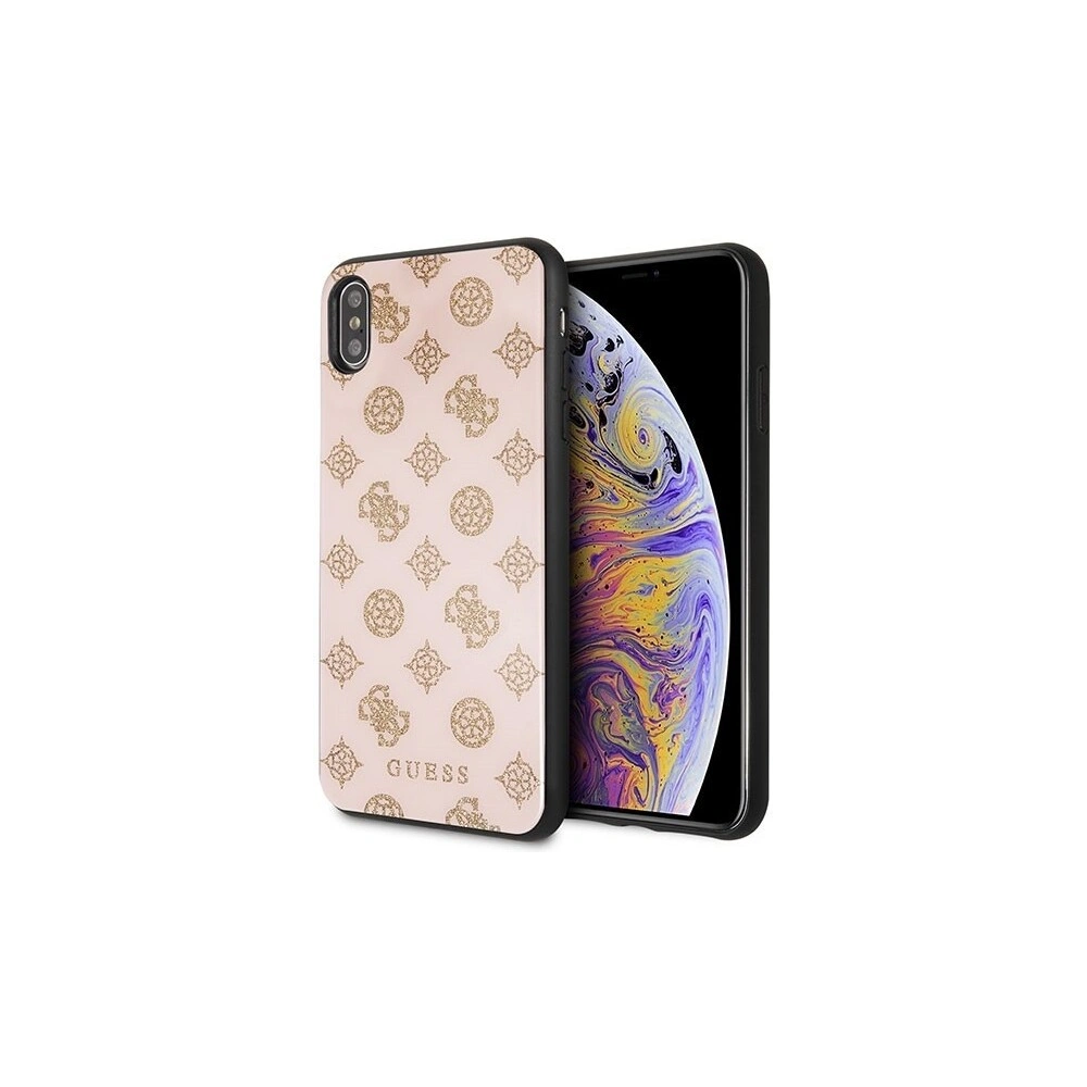 Hurtownia GSM - Etui Guess GUHCI65TGGPLP Apple iPhone XS Max jasnoróżowy/light pink hard case Peony G Double Layer Glitter - GUE101PNK - {ean13} - Hurt