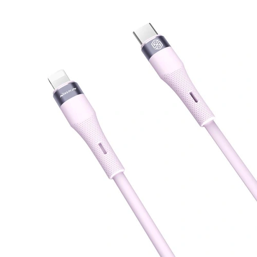 Kabel Nillkin Data Cable Flowspeed Silicon USB-C / Lightning PD 27W fioletowy
