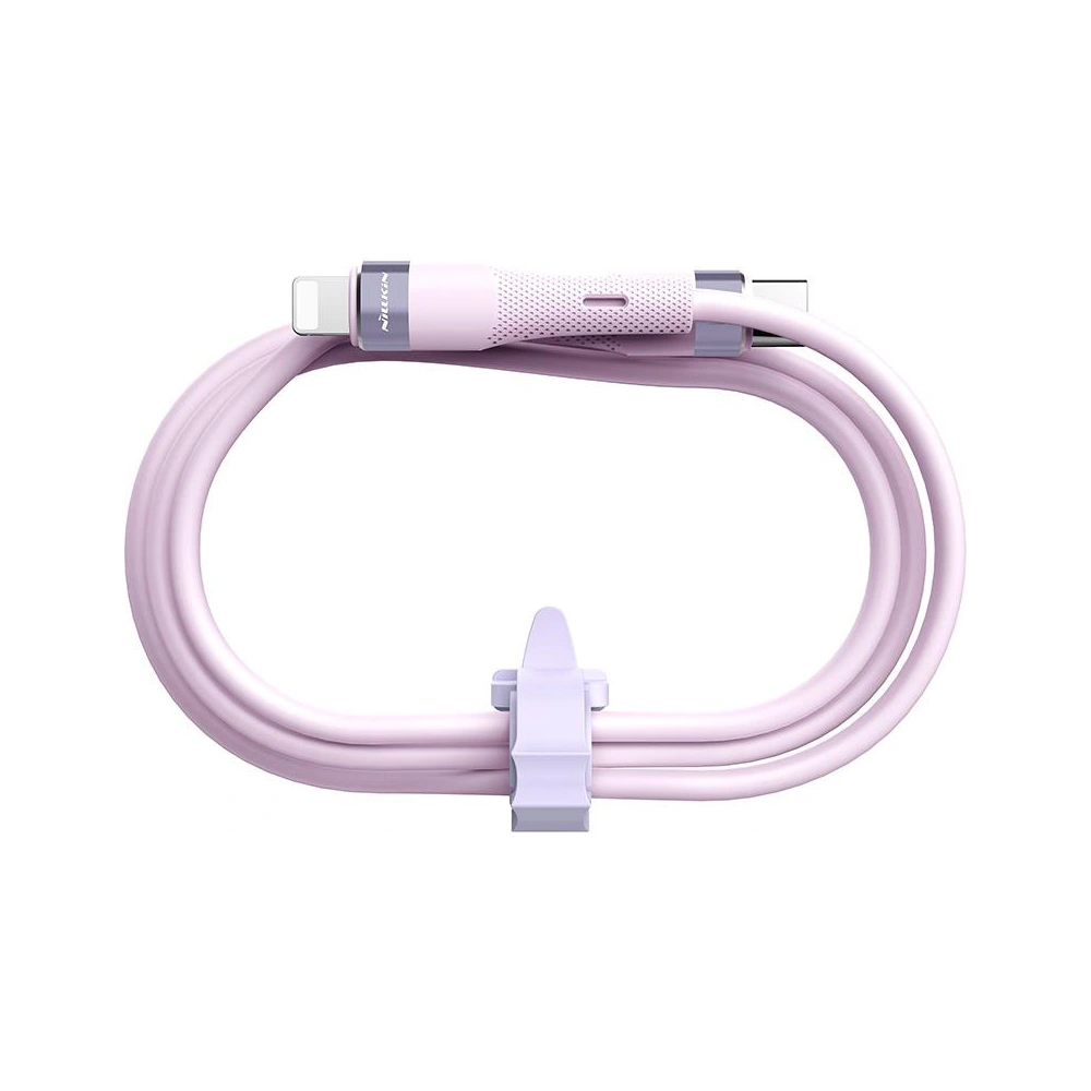 Hurtownia GSM - Kabel Nillkin Data Cable Flowspeed Silicon USB-C / Lightning PD 27W fioletowy - NLK1397 - {ean13} - Hurt