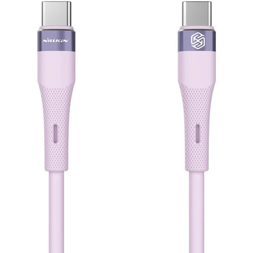 Nillkin Distributor - 6902048265080 - NLK1399 - Nillkin Data Cable Flowspeed Silicon USB-C / USB-C PD 60W purple - B2B homescreen
