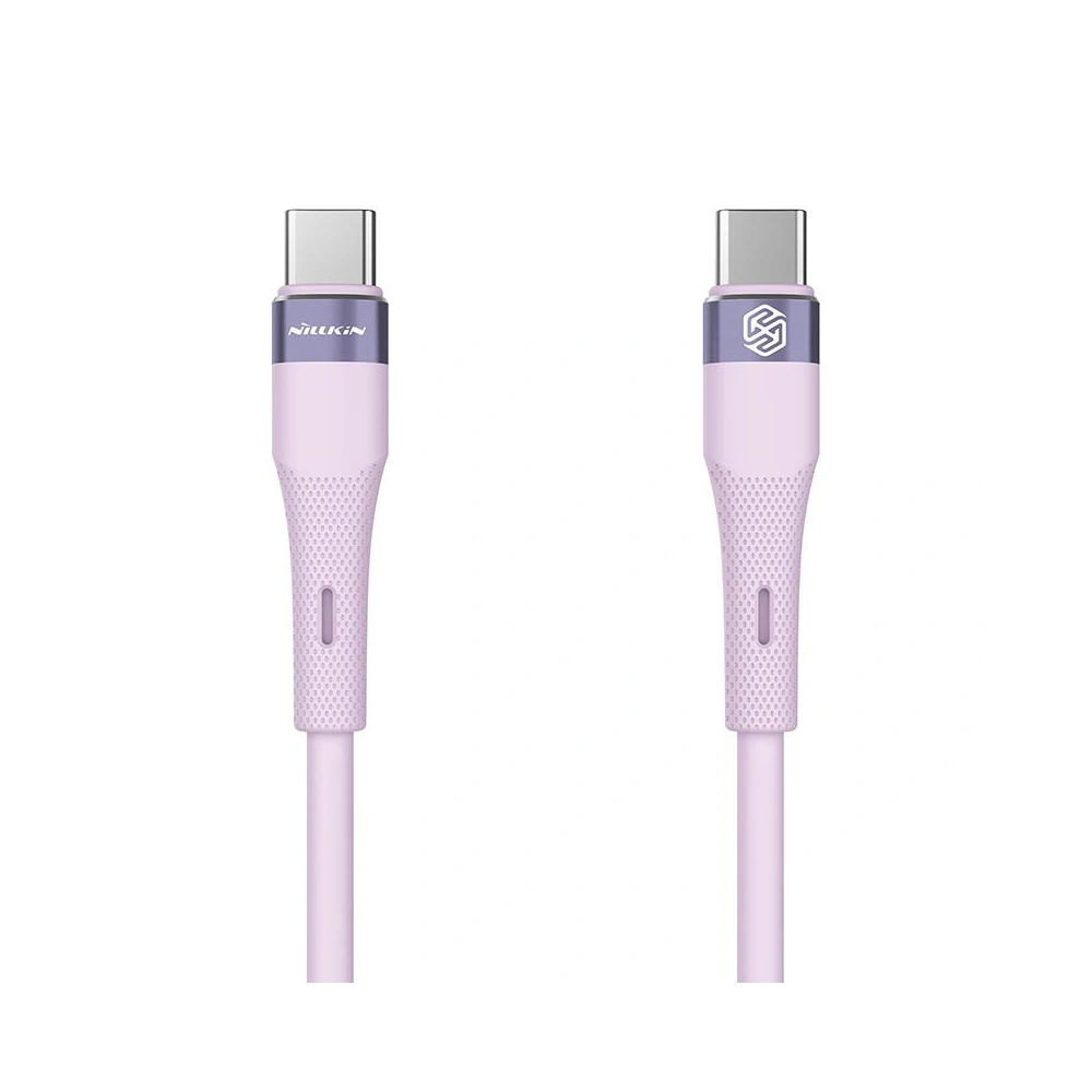 Hurtownia GSM - Kabel Nillkin Data Cable Flowspeed Silicon USB-C / USB-C PD 60W fialový - NLK1399 - {ean13} - Hurt