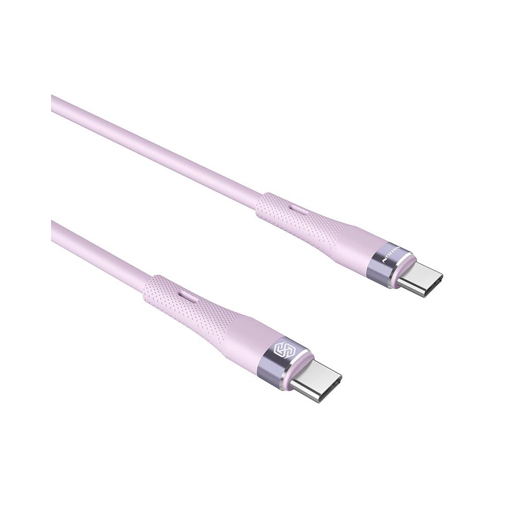 Hurtownia GSM - Kabel Nillkin Data Cable Flowspeed Silicon USB-C / USB-C PD 60W fialový - NLK1399 - {ean13} - Hurt