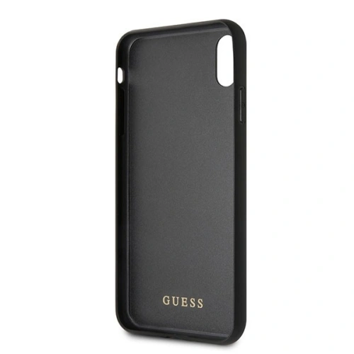 Etui Guess GUHCI65TGGPLP Apple iPhone XS Max jasnoróżowy/light pink hard case Peony G Double Layer Glitter