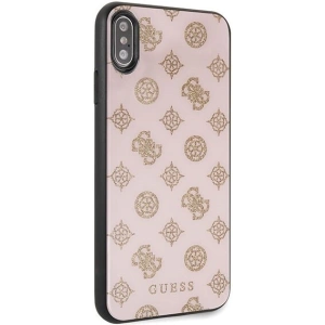 Hurtownia GSM - Etui Guess GUHCI65TGGPLP Apple iPhone XS Max hellrosa/hard case Peony G Doppelschicht Glitzer - GUE101PNK - {ean13} - Hurt