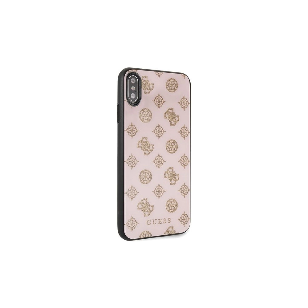 Hurtownia GSM - Etui Guess GUHCI65TGGPLP Apple iPhone XS Max jasnoróżowy/light pink hard case Peony G Double Layer Glitter - GUE101PNK - {ean13} - Hurt