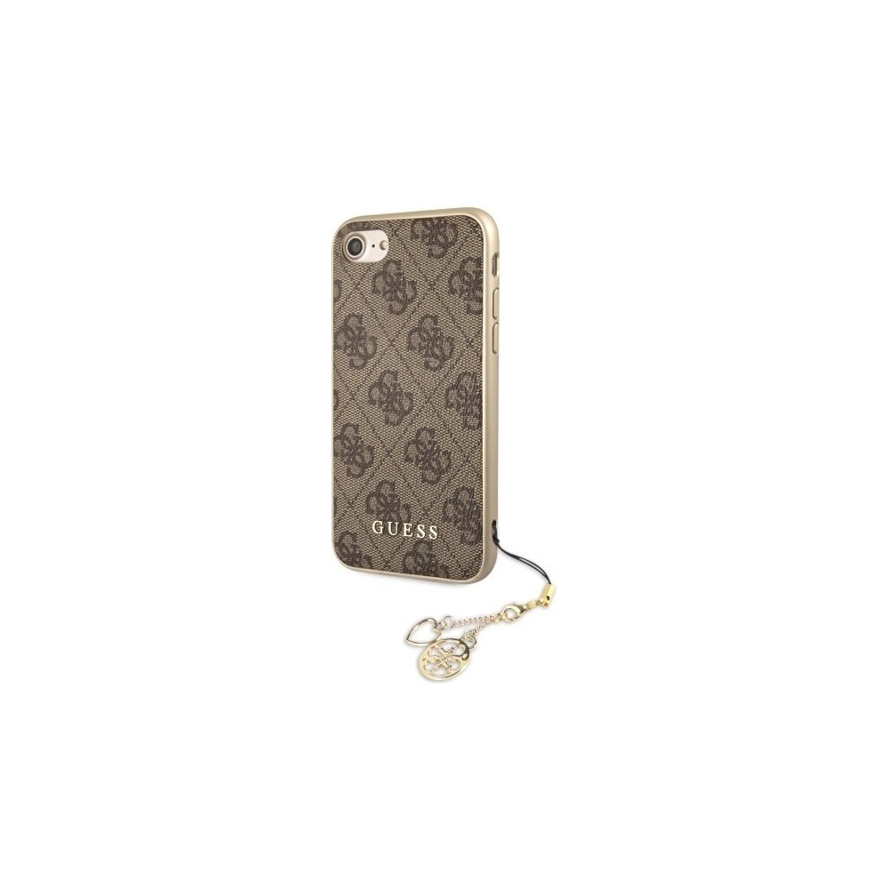 Hurtownia GSM - Etui Guess GUHCI8GF4GBR Apple iPhone SE 2022/SE 2020/8/7 brown/brązowy hard case 4G Charms Collection - GUE102BR - {ean13} - Hurt