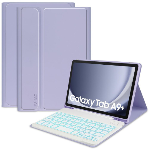 Tech-Protect Distributor - 9319456607895 - THP2532 - Tech-Protect SmartCase Pen + Keyboard Samsung Galaxy Tab A9+ Plus X210 / X215 / X216 Violet - B2B homescreen