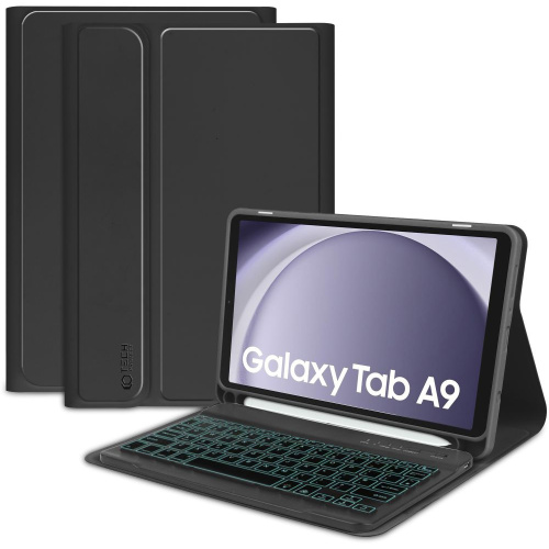 Tech-Protect Distributor - 9319456607666 - THP2533 - Tech-Protect SmartCase Pen + Keyboard Samsung Galaxy Tab A9 X110 / X115 Black - B2B homescreen