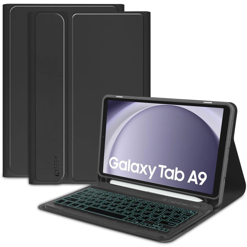 Hurtownia GSM - Etui Tech-Protect SmartCase Pen + Keyboard Samsung Galaxy Tab A9 X110 / X115 Černé - THP2533 - {ean13} - Hurt
