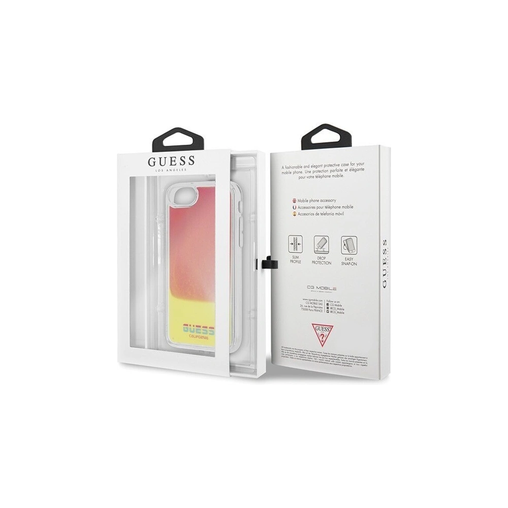 Hurtownia GSM - Etui Guess GUHCI8GLCPI Apple iPhone SE 2022/SE 2020/8/7 różowy/pink hard case California Glow in the dark - GUE104PNK - {ean13} - Hurt