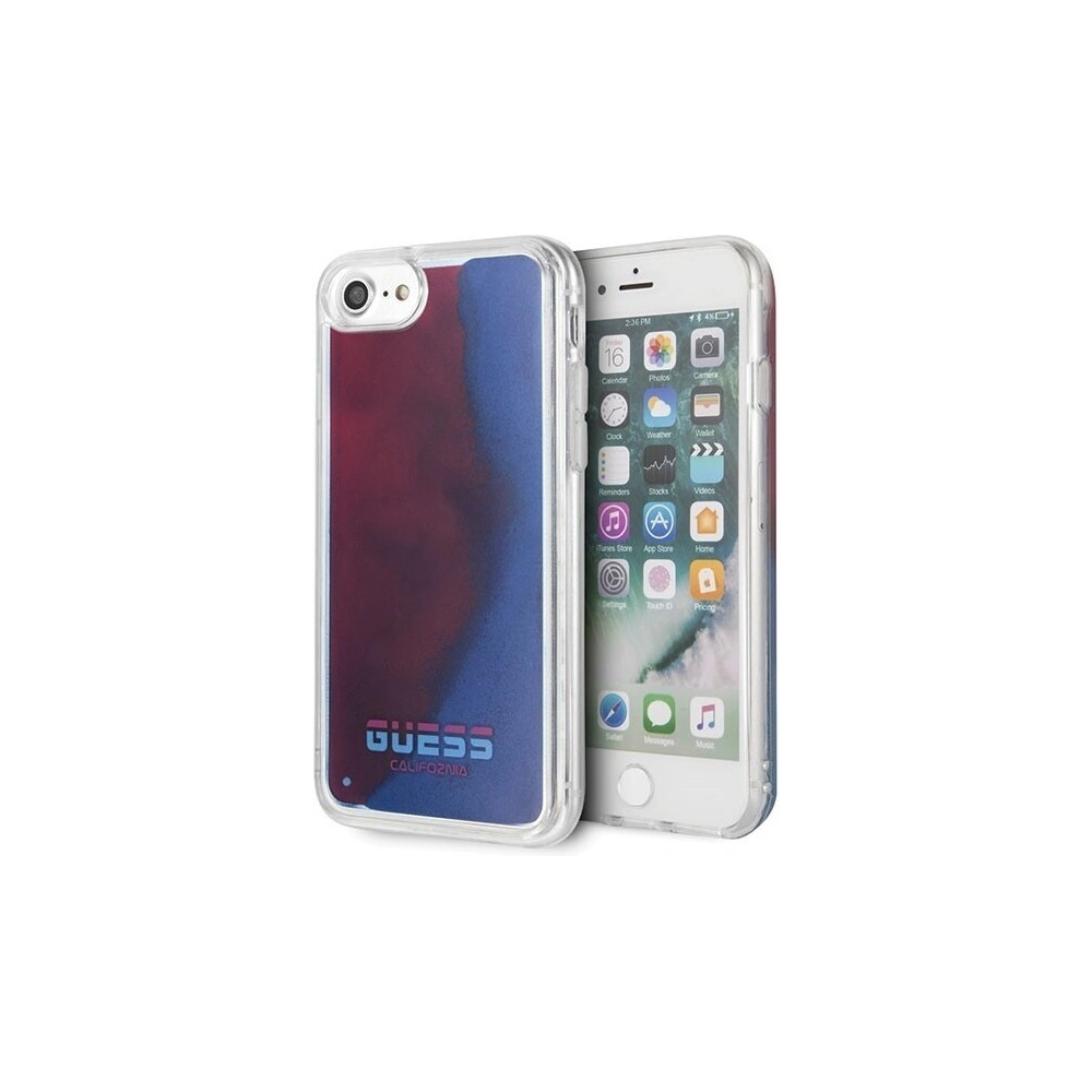 Hurtownia GSM - Etui Guess GUHCI8GLCRE Apple iPhone SE 2022/SE 2020/8/7 czerwony/red hard case California Glow in the dark - GUE105RED - {ean13} - Hurt