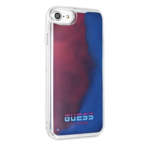 Etui Guess GUHCI8GLCRE Apple iPhone SE 2022/SE 2020/8/7 czerwony/red hard case California Glow in the dark