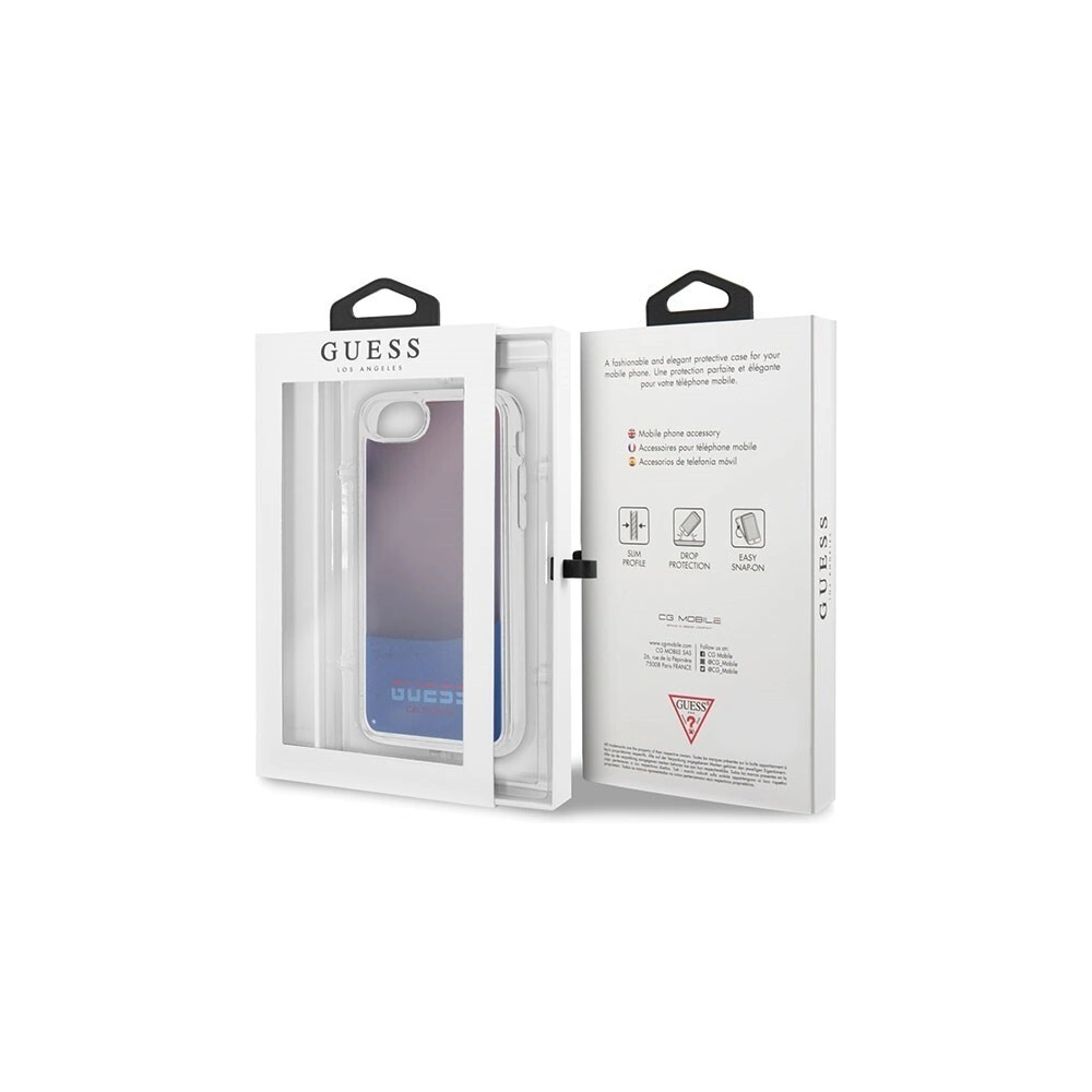 Hurtownia GSM - Etui Guess GUHCI8GLCRE Apple iPhone SE 2022/SE 2020/8/7 czerwony/red hard case California Glow in the dark - GUE105RED - {ean13} - Hurt