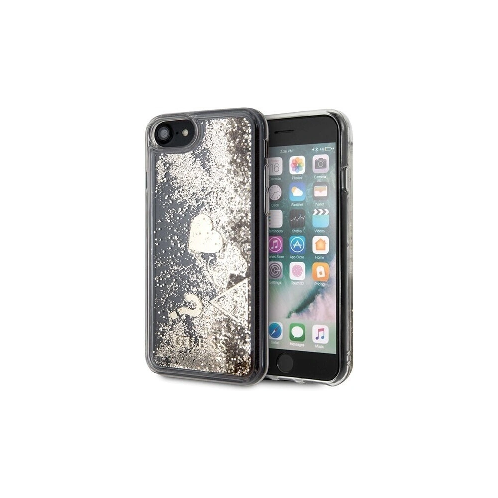 Hurtownia GSM - Etui Guess GUHCI8GLHFLGO Apple iPhone SE 2022/SE 2020/8/7 gold/złoty hard case Glitter Hearts - GUE106GLD - {ean13} - Hurt