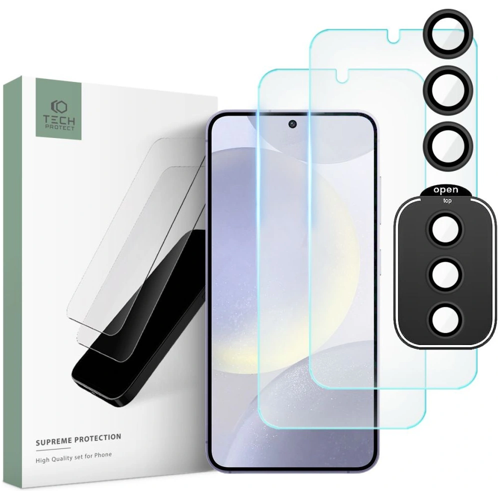 Wholesale Tech-Protect Supreme Set Samsung Galaxy S24 Clear [2+1 PACK] - THP2541 - {ean13} - Hurt