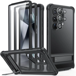Hurtownia GSM - Etui ESR Armor Kickstand Samsung Galaxy S24 Ultra Negru înghețat - ESR747 - {ean13} - Hurt