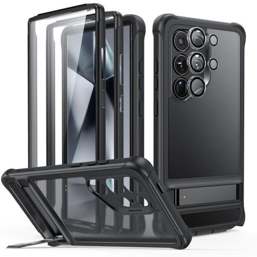ESR Distributor - 4894240189962 - ESR747 - ESR Armor Kickstand Samsung Galaxy S24 Ultra Frosted Black - B2B homescreen