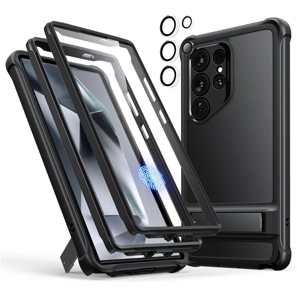 Hurtownia GSM - Etui ESR Armor Kickstand Samsung Galaxy S24 Ultra Negru înghețat - ESR747 - {ean13} - Hurt
