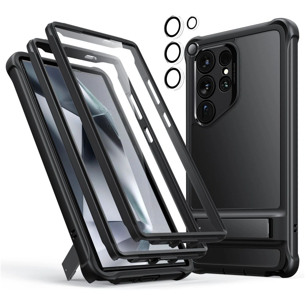 Hurtownia GSM - Etui ESR Armor Kickstand Samsung Galaxy S24 Ultra Negru înghețat - ESR747 - {ean13} - Hurt