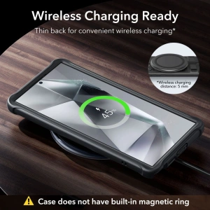 Hurtownia GSM - Etui ESR Armor Kickstand Samsung Galaxy S24 Ultra Negru înghețat - ESR747 - {ean13} - Hurt