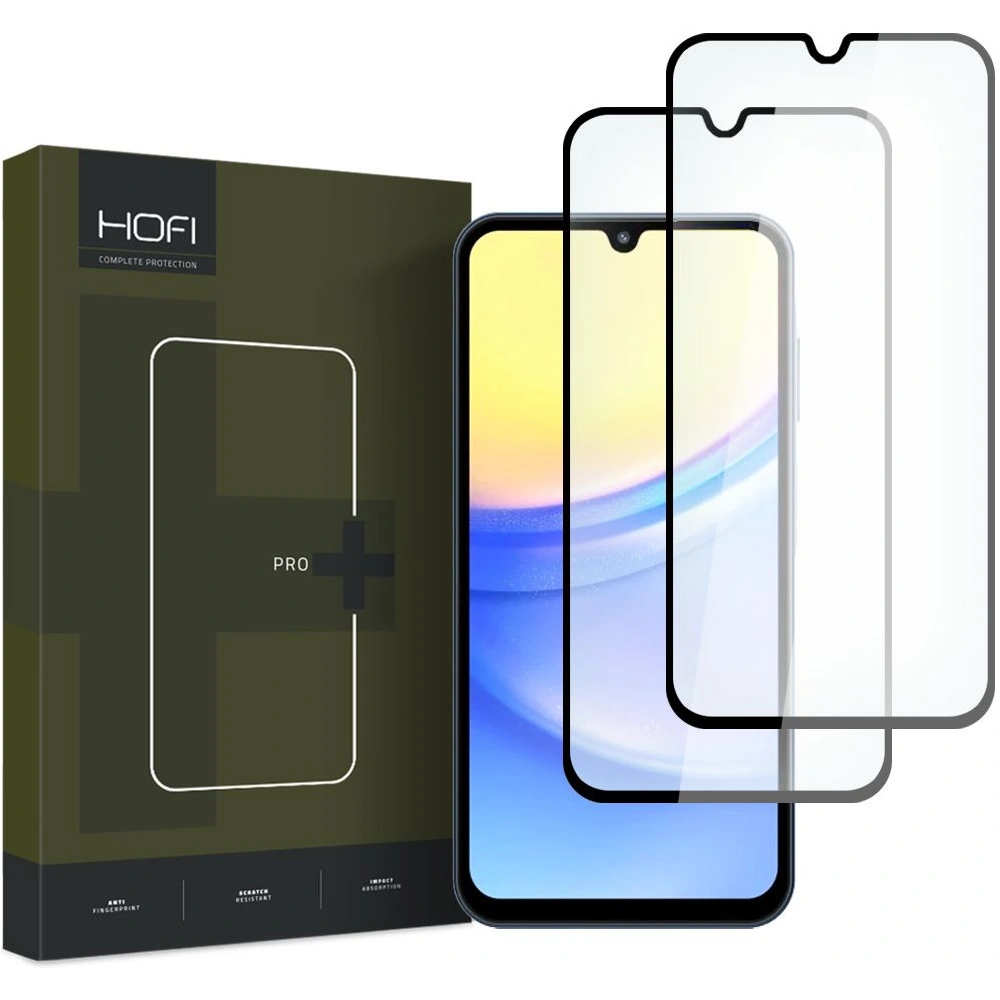 Hurtownia GSM - Edzett üveg Hofi Glass Pro+ Samsung Galaxy A15 4G / 5G / A25 5G Fekete [2 PACK] - HOFI454 - {ean13} - Hurt