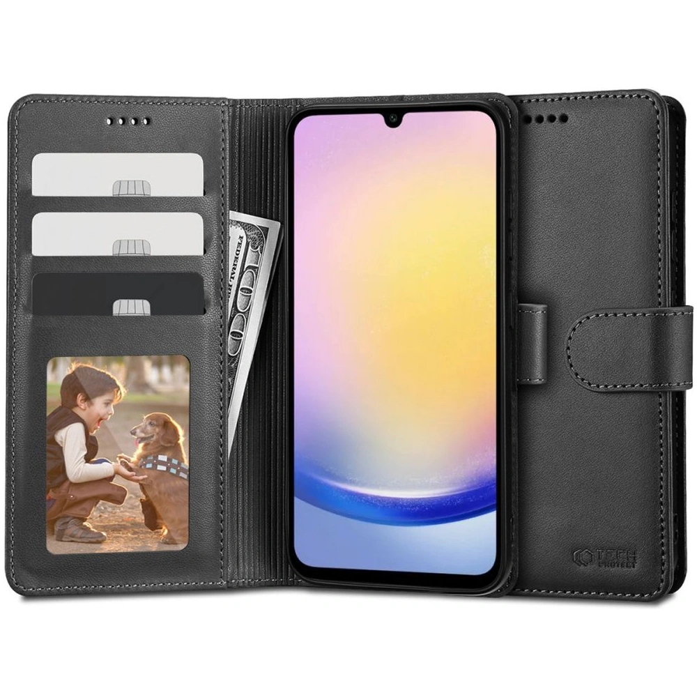 Hurtownia GSM - Etui Tech-Protect Wallet Samsung Galaxy A25 5G Fekete - THP2563 - {ean13} - Hurt