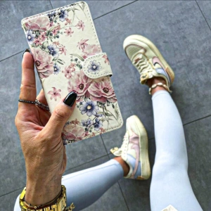 Hurtownia GSM - Etui Tech-Protect Wallet Samsung Galaxy A15 4G / 5G Virágos mintás - THP2564 - {ean13} - Hurt