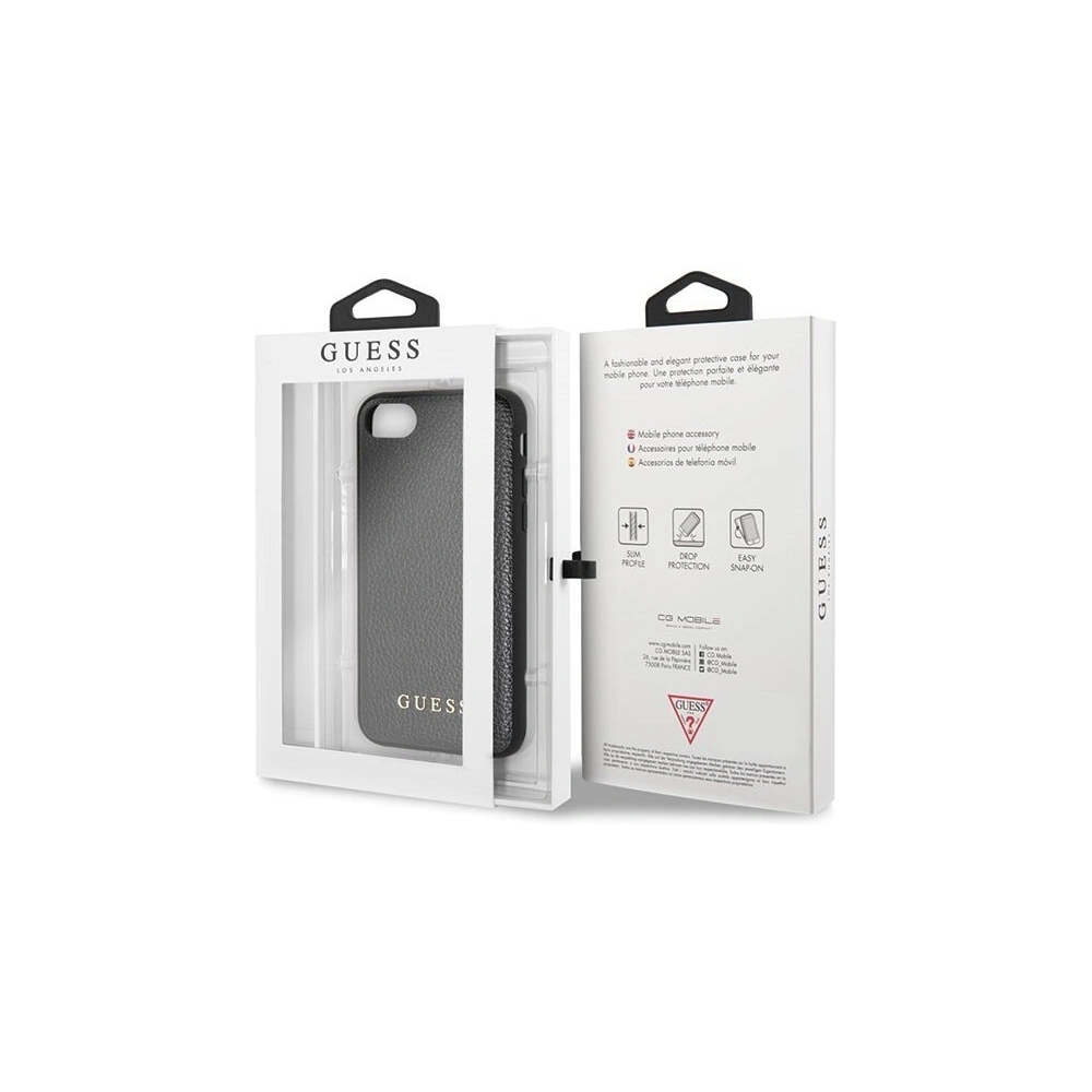 Hurtownia GSM - Etui Guess GUHCI8IGLBK Apple iPhone SE 2022/SE 2020/8/7 black/czarny hard case Iridescent - GUE111BLK - {ean13} - Hurt