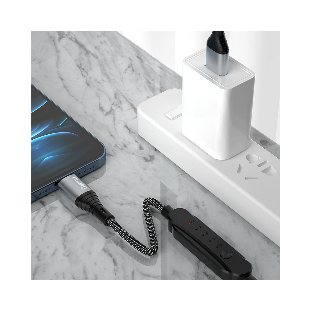 Hurtownia GSM - Kabel s časovačem Dudao L7xsM USB-A / microUSB 5A 1m černý - DDA303 - {ean13} - Hurt
