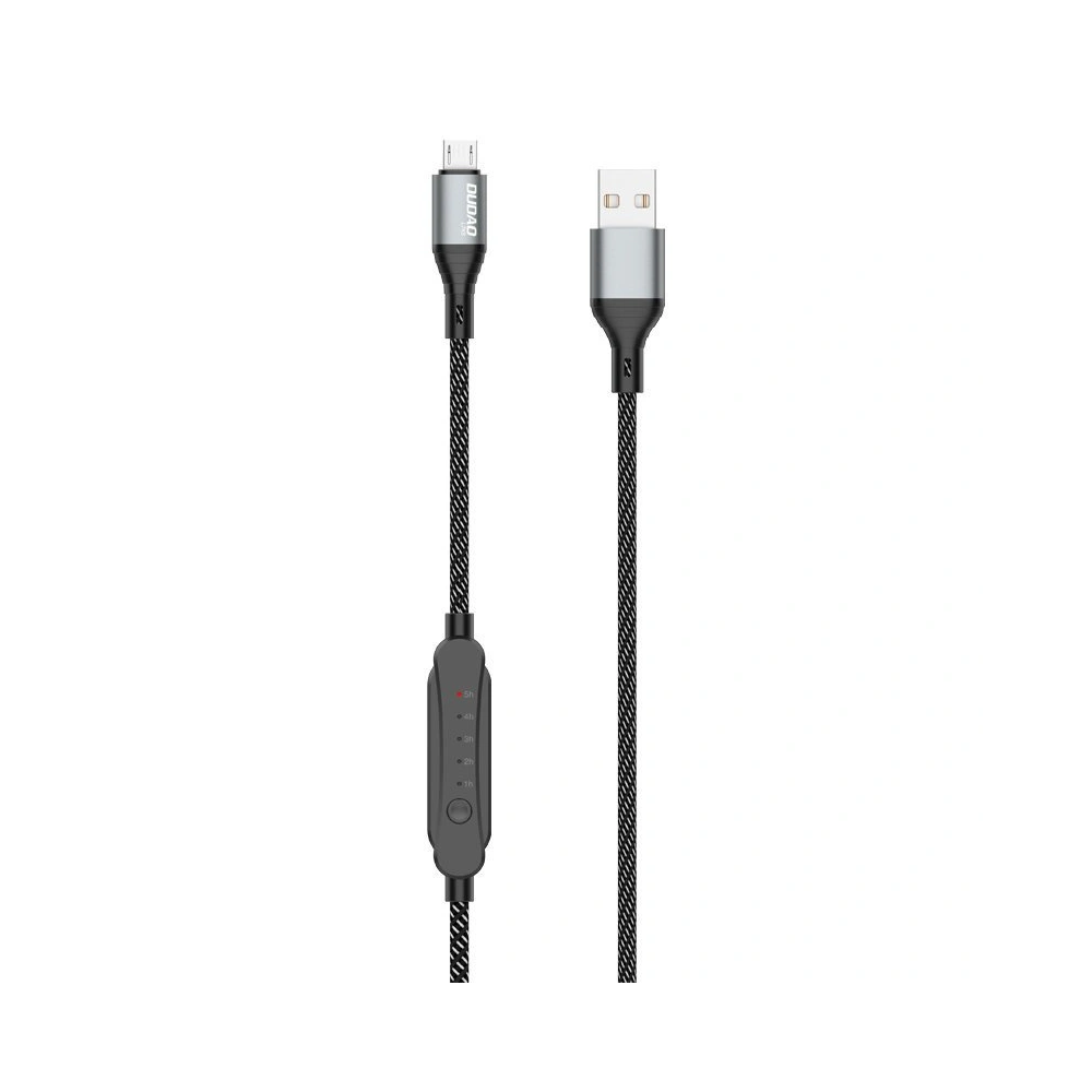 Hurtownia GSM - Kabel s časovačem Dudao L7xsM USB-A / microUSB 5A 1m černý - DDA303 - {ean13} - Hurt